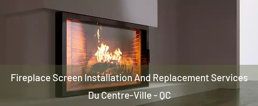  Fireplace Screen Installation And Replacement Services Du Centre-Ville - QC