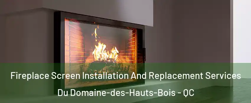  Fireplace Screen Installation And Replacement Services Du Domaine-des-Hauts-Bois - QC