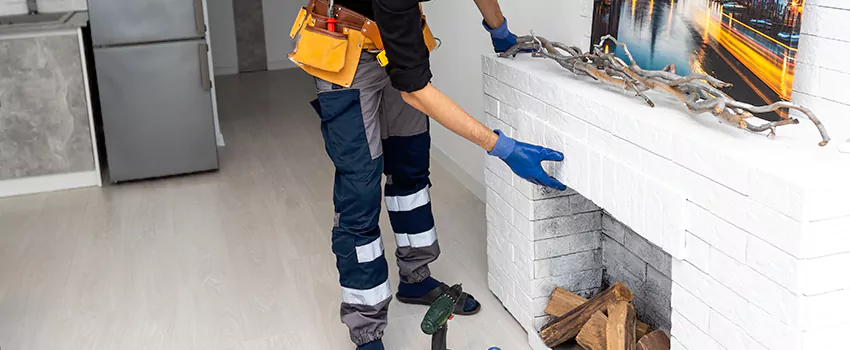 Outdoor Fireplace Restoration in Sainte Julie, Quebec