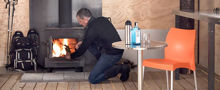 Open Hearth Wood Fireplace Installation in Sainte Julie, QC