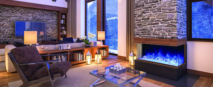 Dynamic Flame Color Fireplace Installation in Sainte Julie, QC