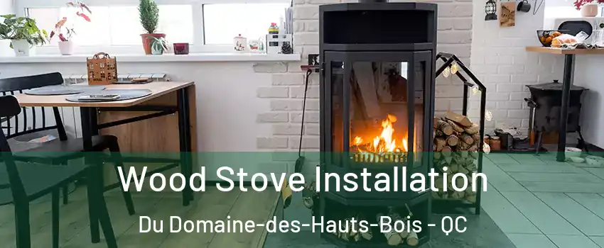  Wood Stove Installation Du Domaine-des-Hauts-Bois - QC